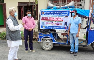 रोटरी क्लब तिलोत्तमा रुपन्देहीद्वारा कोरोनाबारे सचेतना जगाउन माइकिङ  कार्यक्रम