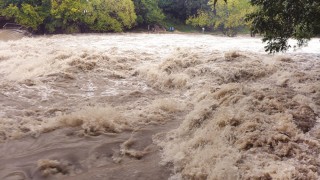 अविरल वर्षापछि बाग्लुङको ताराखोलामा बाढी,झोलुङ्गे पुलमा क्षति