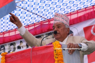ओलीलाइ रामचन्द्र पौडेलको चुनौति -‘हिम्मत भए  मसंग चुनाव लड्न आउँनू’