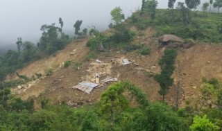 अर्घाखाँचीको शितगंगामा जमीन भासिँदा ३ सय घर जोखिममा