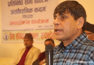 प्रतिनिधिसभा पुनःस्थापना नभए देश अस्थिरता र अराजकताको दुश्चक्रमा फस्छ : घनश्याम भुसाल