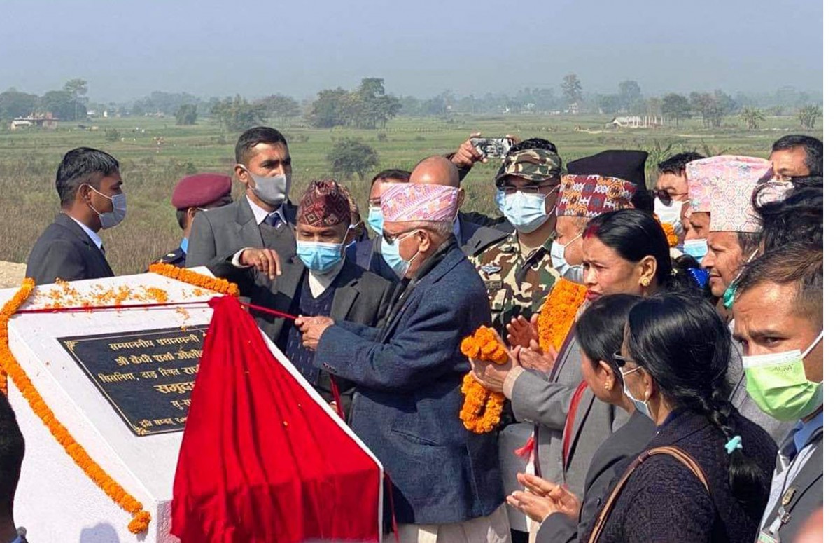 राप्ती नदीमा निर्मित नेपालकै दोस्रो लामो पक्की पुल प्रधानमन्त्री ओलीद्वारा उद्घाटन