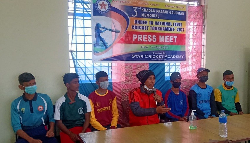 शक्ति गौचनले बुवाको स्मृतिमा अन्डर–१६ राष्ट्रिय क्रिकेट प्रतियोगिता गराउँदै
