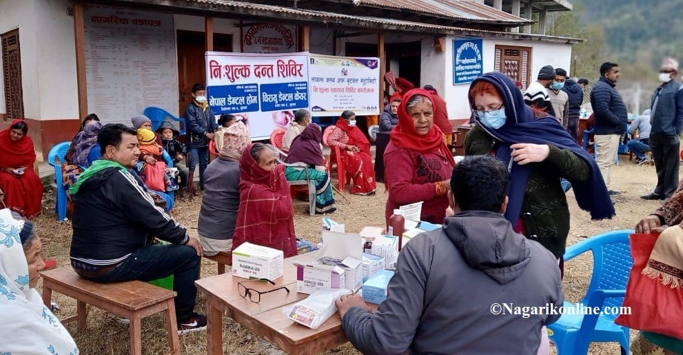 लायन्स क्लब अफ बुटवल मेट्रो सिटीद्वारा पाल्पामा नि:शुल्क स्वास्थ्य शिविर