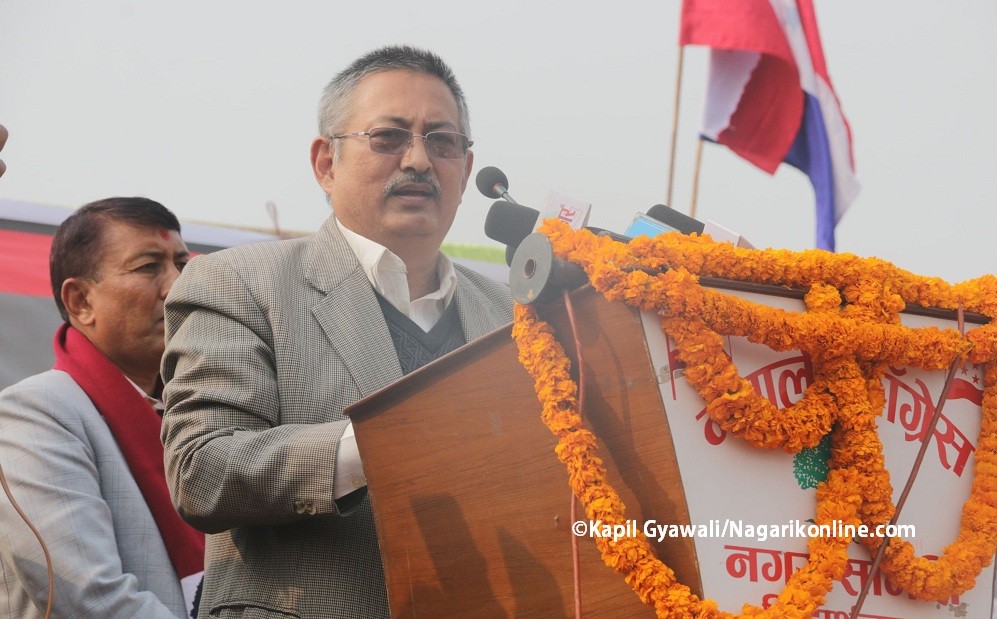 देउवामा सबैलाई मिलाएर लैजाने विशेष क्षमता छ : गृहमन्त्री बालकृष्ण खाँण