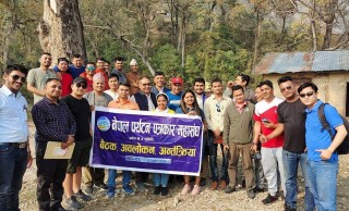पर्यटन पत्रकार महासंघ लुम्बिनीद्वारा पाल्पाको सुकेतालमा अन्तरक्रिया