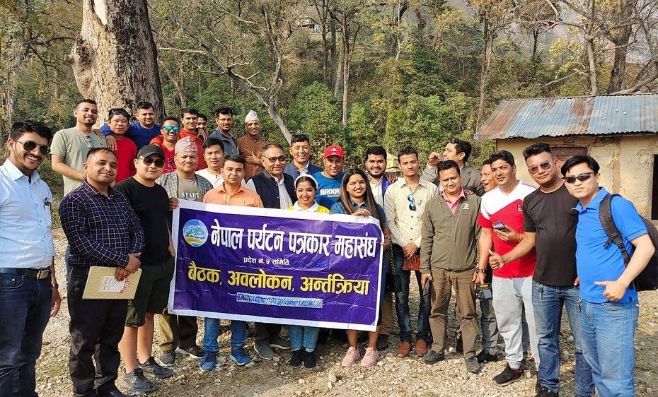 पर्यटन पत्रकार महासंघ लुम्बिनीद्वारा पाल्पाको सुकेतालमा अन्तरक्रिया
