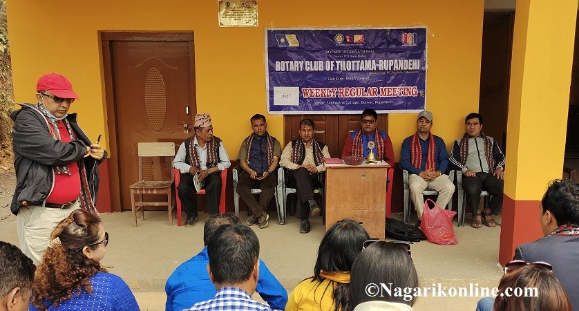 रोटरी क्लव अफ तिलोत्तमा रुपन्देहीद्वारा गुल्मी रूरूस्थित थोर्गा च्यूरेक आधारभुत विद्यालय रंगरोगन