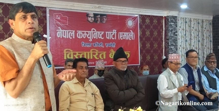 घनश्याम भुसालको  टिप्पणी : ‘हामी पार्टी बचाउँदैछौं,ओलीले सक्दैछन्’