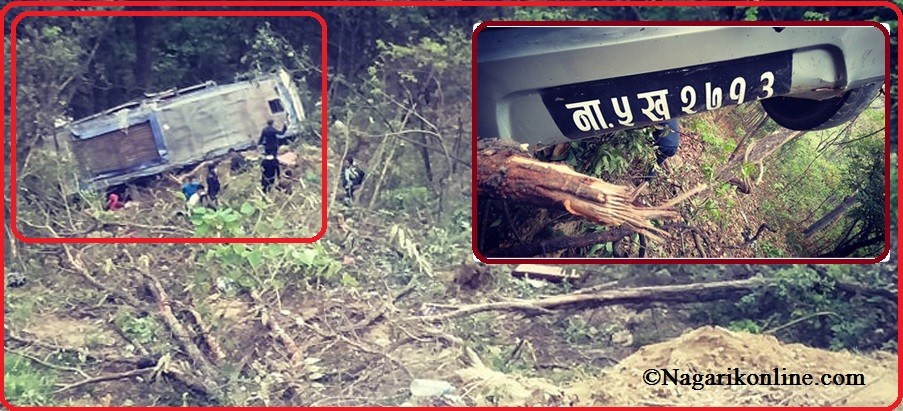 रुकुम पश्चिम हिडेको बस नवलपरासी बर्दघाटमा दुर्घटना,४ जनाको मृत्यु