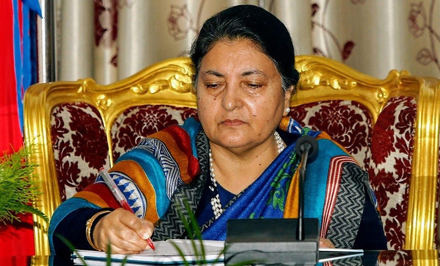 राष्ट्रपति भण्डारीद्वारा नेपाल  नागरिकता (पहिलो संशोधन) अध्यादेश-२०७८ जारी