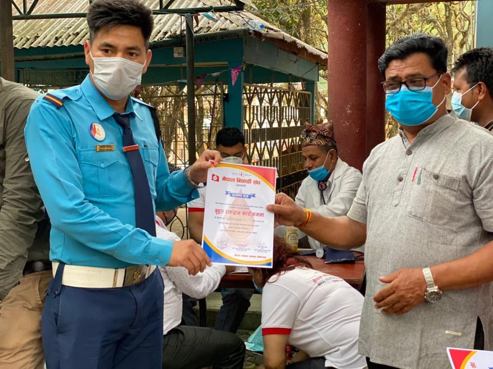 महामारीमा स्वयंसेवी रक्तदाता समाजको झन् सक्रियता ,१३५ पिन्ट रगत संकलन