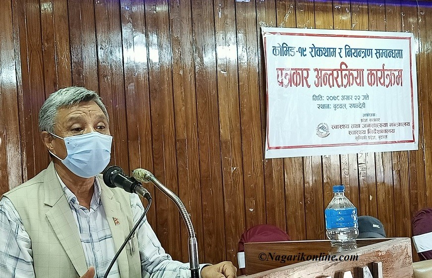 कोराेनाबाट जनता जाेगाउने उपाय नै खाेप र लकडाउन : प्रदेश स्वास्थ्यमन्त्री श्रेष्ठ