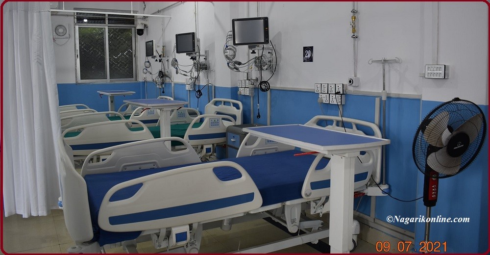 बुटवल धागो कारखानाको कोभिड आईसियु लुम्बिनी प्रादेशिक अस्पतालमै सारियो