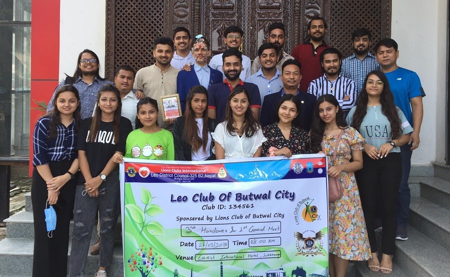 लियो क्लव अफ बुटवल सिटीमा पदहस्तान्तरण तथा आश्रममा खाद्यान्न सामाग्री बितरण