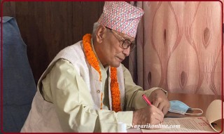 लुम्बिनीमा प्रदेश प्रमुख अमिक शेरचनले सम्हाले कार्यभार,शंकर पाेखरेल सरकारले गर्याे ‘बहिस्कार’ !