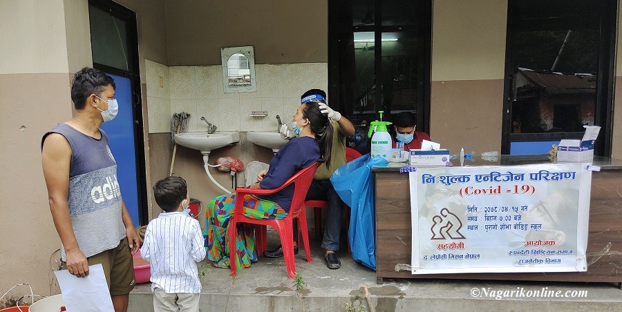 रुपन्देहीका क्रिश्चियन समुदायमा एन्टिजेन परिक्षण,५१मध्ये १ जनाको मात्रै पोजिटिभ रिपोर्ट
