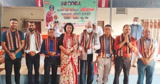 बुटवलमा कांग्रेस नेतृ रिता केसी नेतृत्वको टीमद्वारा उम्मेद्वारी घोषणा