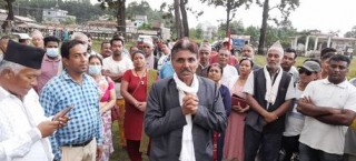 नेपाली कांग्रेस कञ्चनको सभापतिमा देबिराम रेग्मी बिजयी