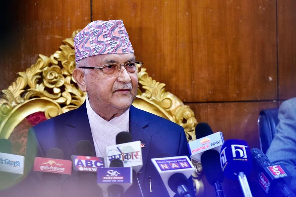 प्रधानमन्त्री केपी शर्मा ओलीद्वारा राजीनामा