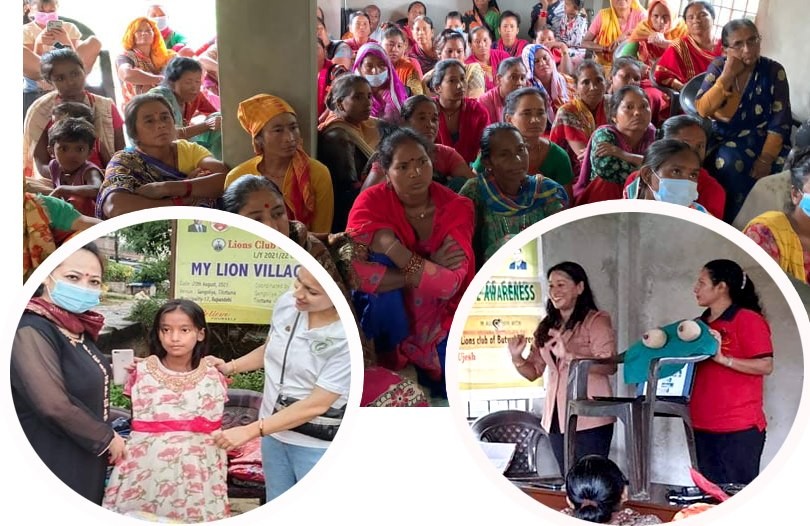 मणि उजेश र फ्लोरेन्सद्वारा गंगोलियामा स्तन तथा पाठेघर क्यान्सरबारे सचेतना 
