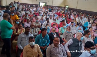 रूपन्देही  कांग्रेसद्वारा भैरहवामा शुभकामना आदानप्रदान तथा चियापान