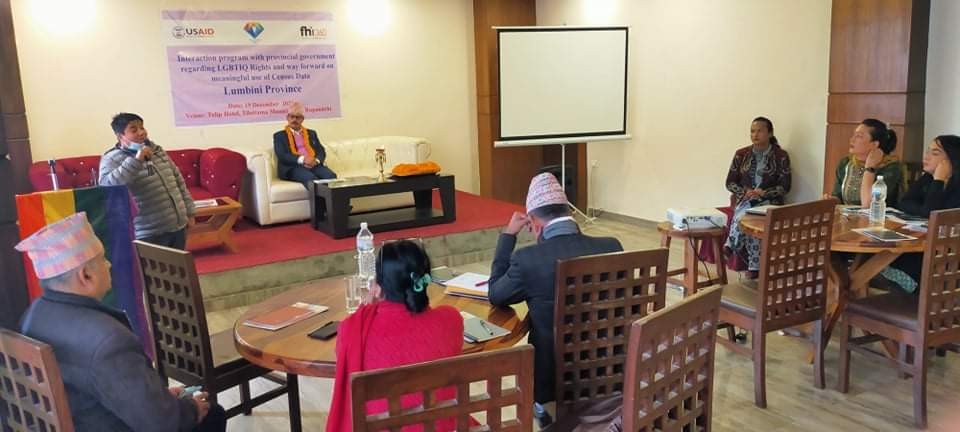 लुम्बिनीमा यौनिक तथा लैङ्गिक अल्पसंख्यकमैत्री कानुन बनाउने मन्त्री शर्माको प्रतिबद्धता