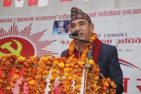 नेकपा एमाले दाङको अध्यक्षमा हुकुम बस्नेत निर्विरोध चयन