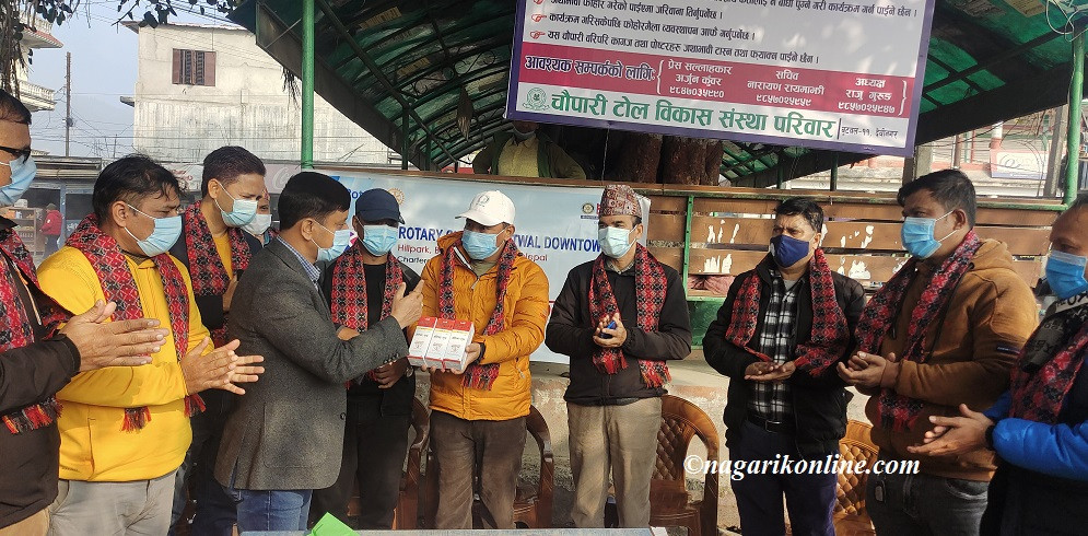 रोटरी क्लव अफ बुटवल डाउनटाउनद्वारा ईम्युनिटी बढाउने औषधी वितरण
