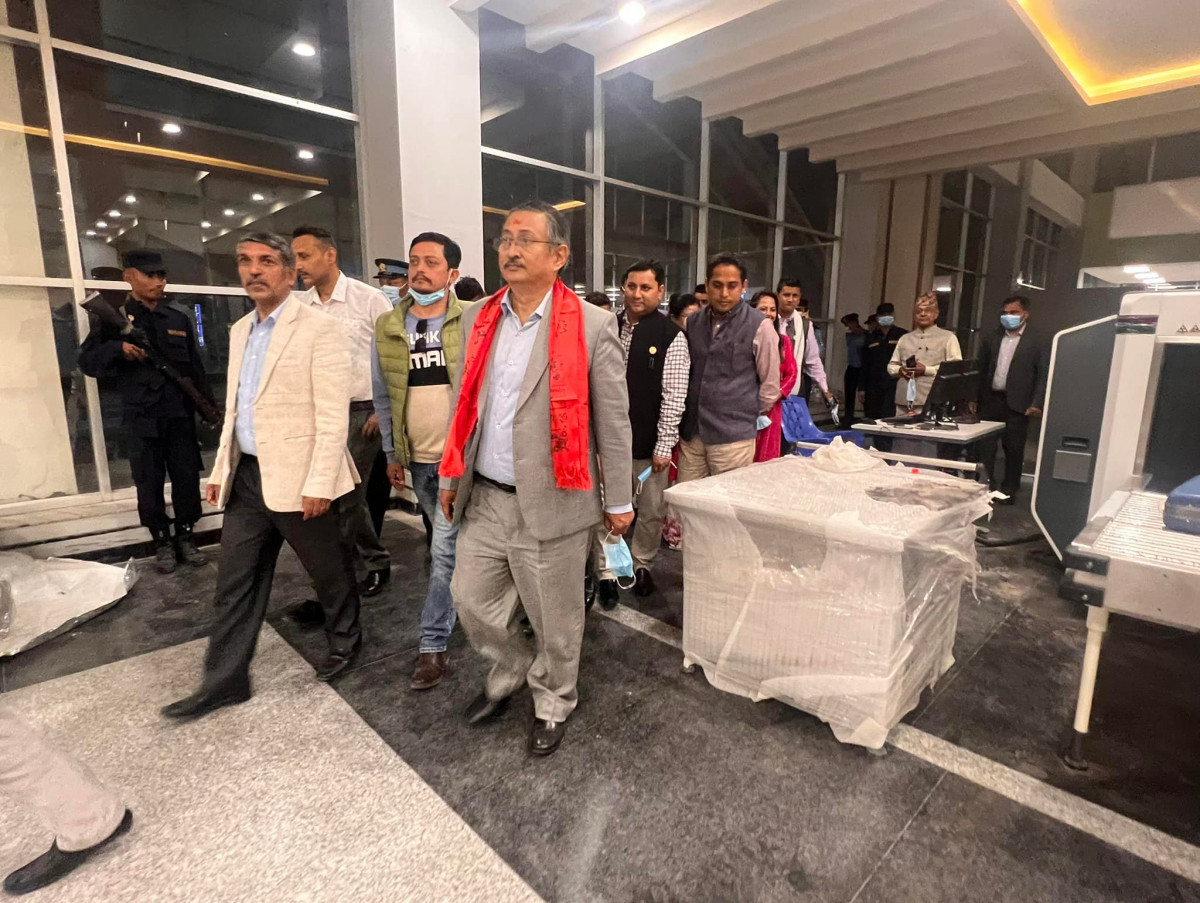 गौतमबुद्ध अन्तर्राष्ट्रिय विमानस्थलको निरीक्षणपछि गृहमन्त्री खाँणले भने-मुलुककै विकासमा नयाँ उचाइ