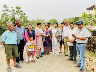 कांग्रेस जिताउन तिलोत्तमा-३ मा नेपाल महिला संघ प्रचार अभियानमा  