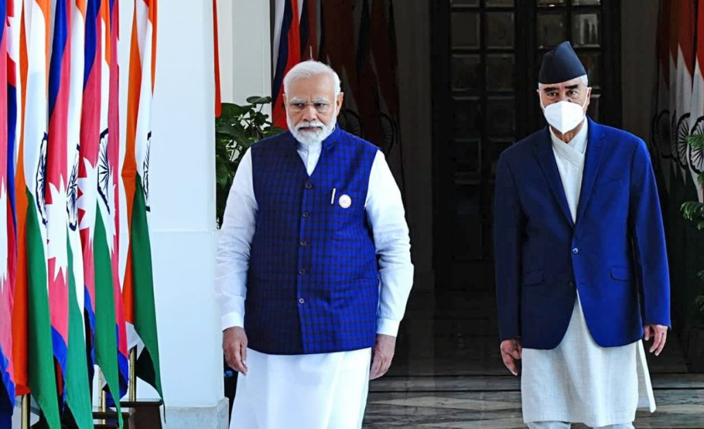 शेरबहादुर देउवा र नरेन्द्र मोदीबीच चार बुँदे सम्झौतामा हस्ताक्षर