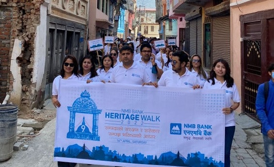 एनएमबि बैंक लुम्बिनी प्रदेशद्वारा बुटवलमा सम्पदा यात्रा