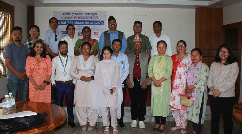 तिलोत्तमामा दायित्वको द्रुत परिणाम पहल १०० दिने अभियान समापन