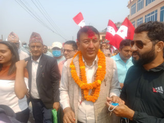 तिलोत्तमा नगरमा कांग्रेसका तर्फबाट रामकृष्ण खाँणले मेयरमा उम्मेदवारी दर्ता गराए