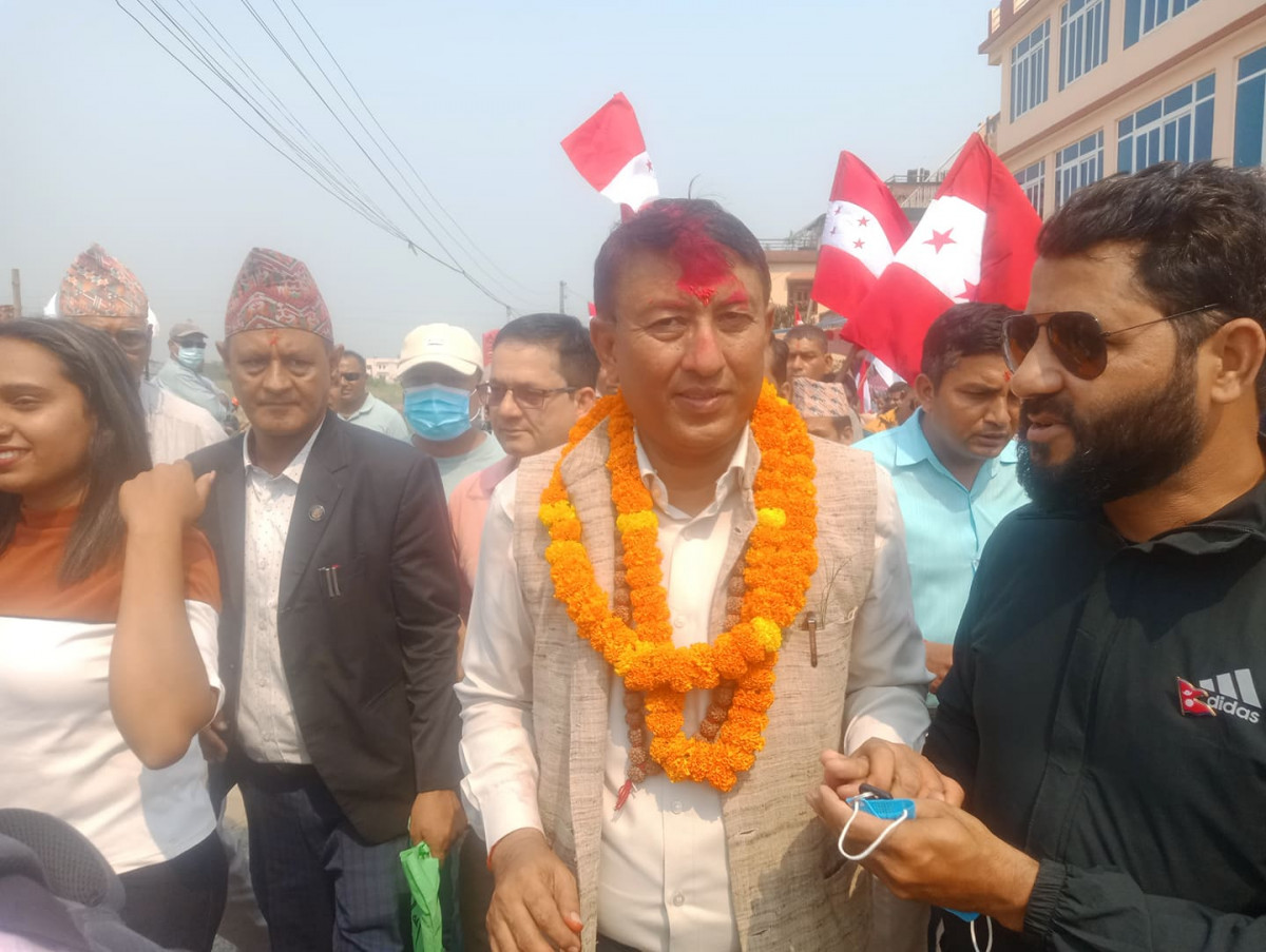 तिलोत्तमा नगरमा कांग्रेसका तर्फबाट रामकृष्ण खाँणले मेयरमा उम्मेदवारी दर्ता गराए