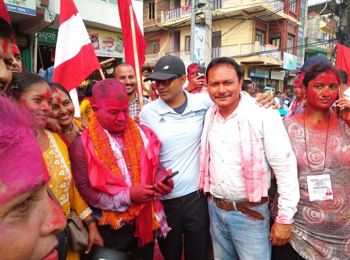 सैनामैना नगरपालिका–१ मा गठबन्धनबाट माओवादीका भुवन थापा  विजयी