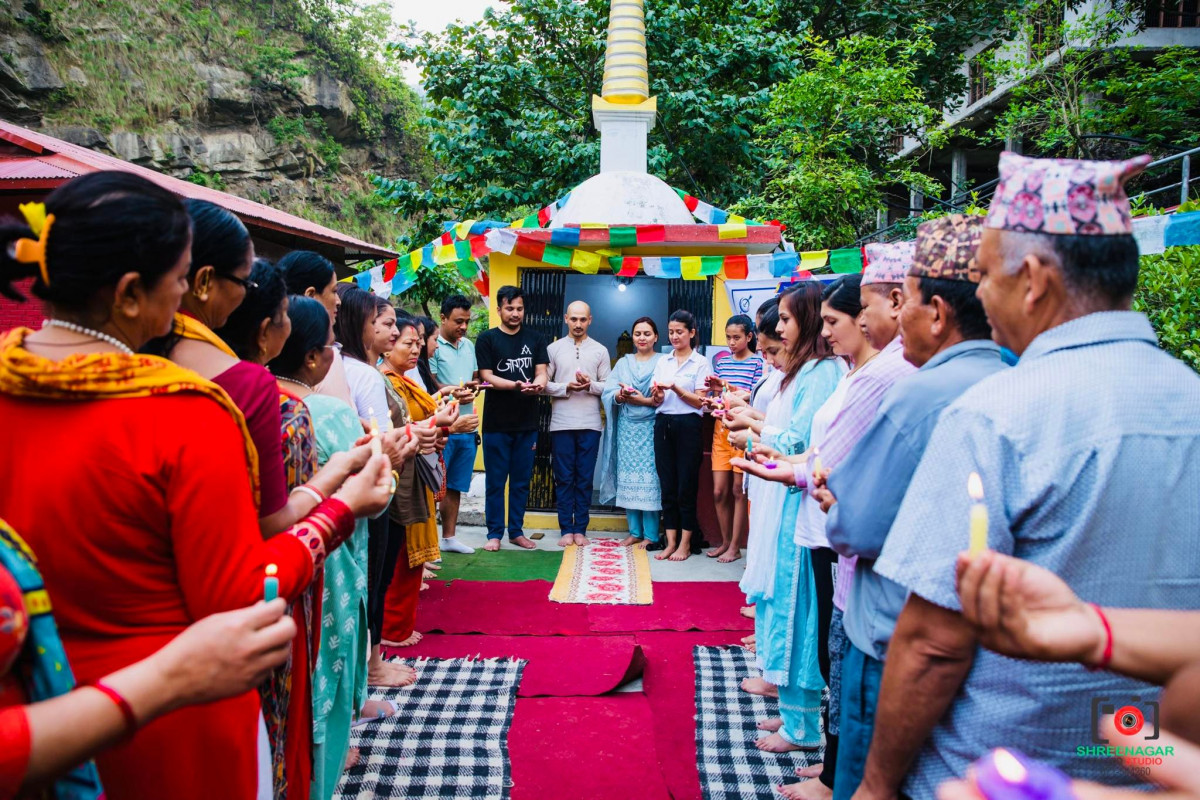 बुटवल लेडी जेसिजद्वारा बुद्धवाणी ज्ञान प्रवचन तथा  दीप प्रज्ज्वलन