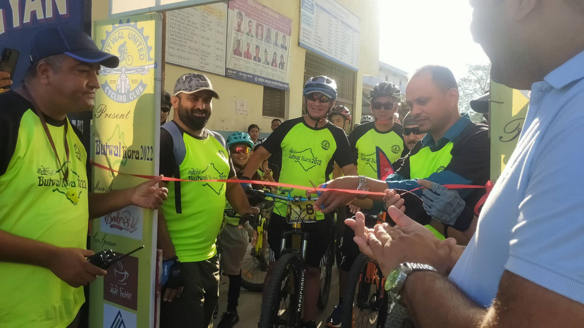 ६० किलोमिटर लामो बिजि बेकर्स बुटवल कोरा २०२२ शुरु,१५० जना राइडर सहभागि