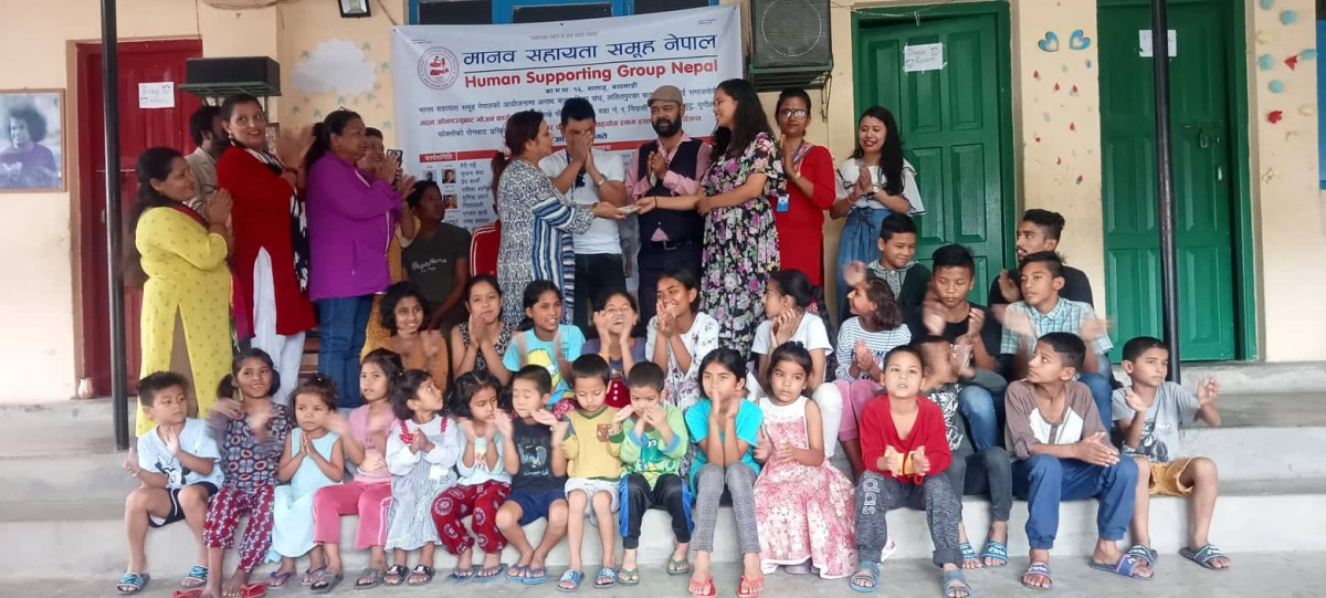 मानव सहायता समूहद्वारा काभ्रेका पहरीलाई उपचारको लागि ८० हजार आर्थिक सहयोग