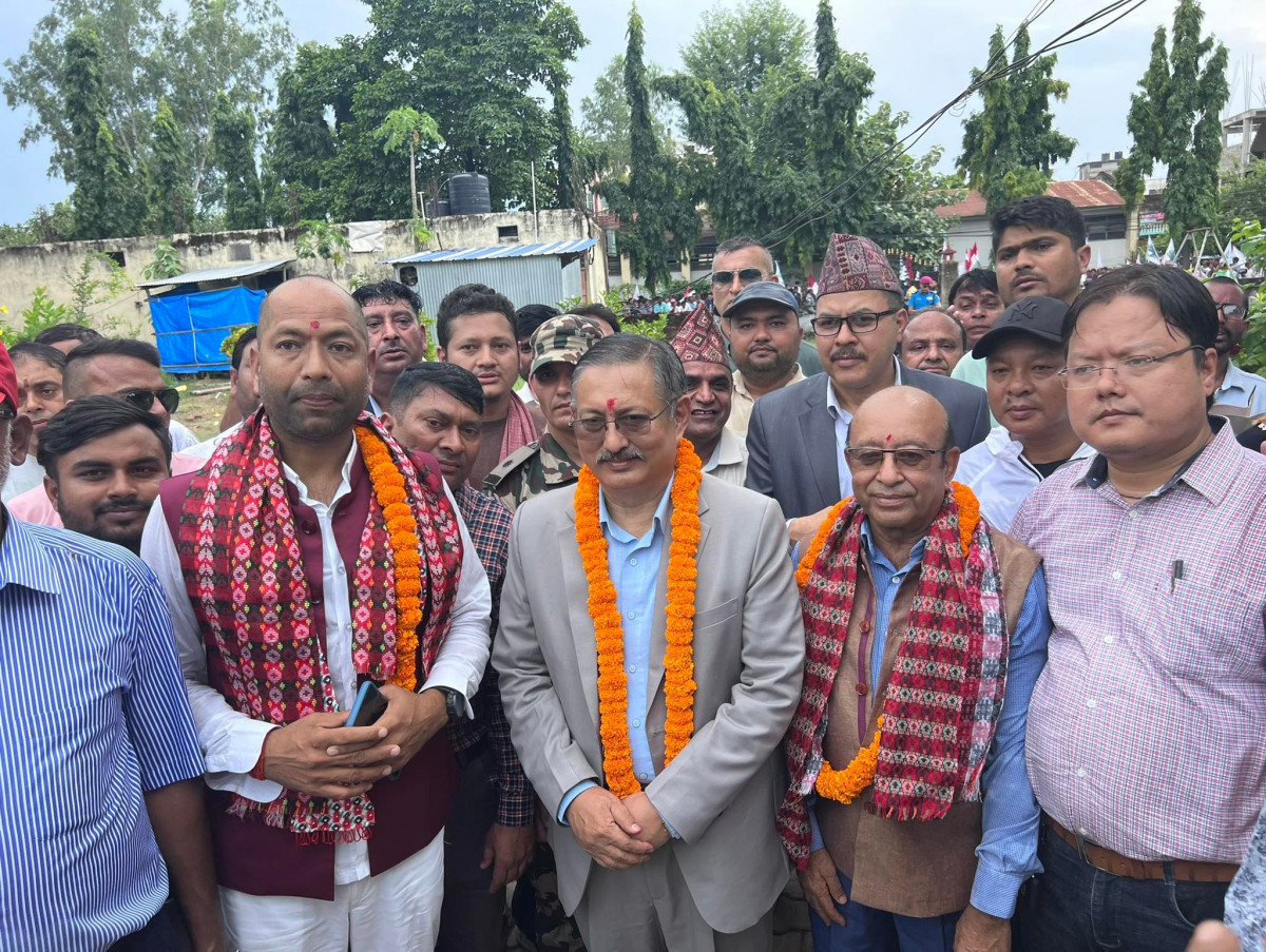 रुपन्देही ३ बाट प्रतिनिधिसभा सदस्यमा गृहमन्त्री बालकृष्ण खाँणको मनोनयन दर्ता