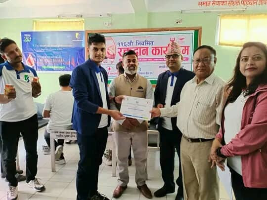 कामना सेवा बैंकद्वारा रक्तदान,९० युनिट संकलन