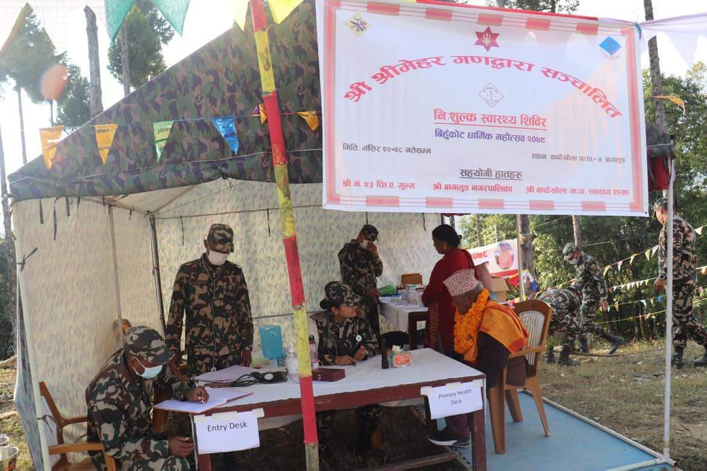 श्रीमेहर गणको निःशुल्क स्वास्थ्य शिविरबाट ७ सय ९ जना लाभान्वित