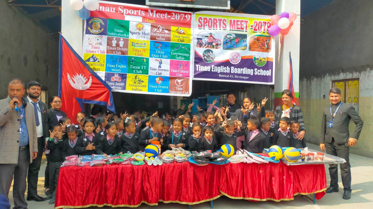तिनाउ बोर्डिङ स्कूलमा खेल सप्ताह शुरु,१ हजार २ सय बिद्यार्थी सहभागि हुने