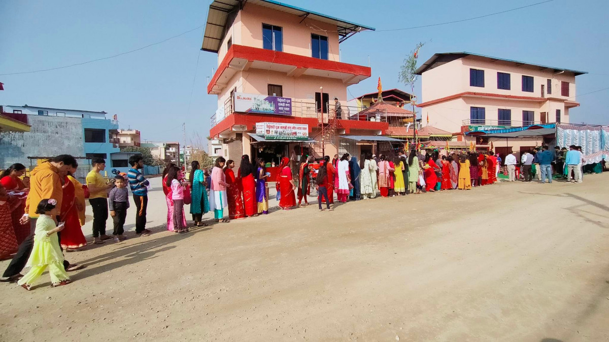 सिद्धेश्वर महादेब मन्दिरमा बिशेष पूजाअर्चना साथै अखण्ड भजनकृतन