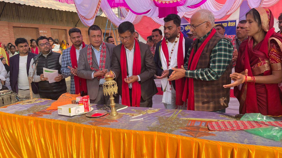 नाडा लुम्बिनीद्वारा रुपन्देहीको मर्चवारमा नि:शुल्क स्वास्थ्य शिविर
