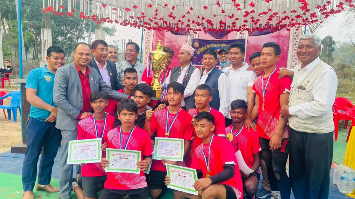 वडा स्तरीय भलिबल प्रतियोगिताको उपाधी तिलोतमा ८ लाई
