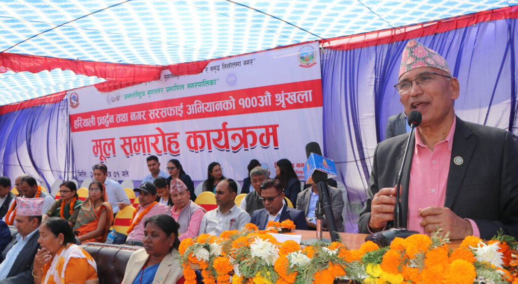 सरसफाई अभियानको १०० औँ श्रृंखलामा तिलोत्तमाका पाँच घोषणा