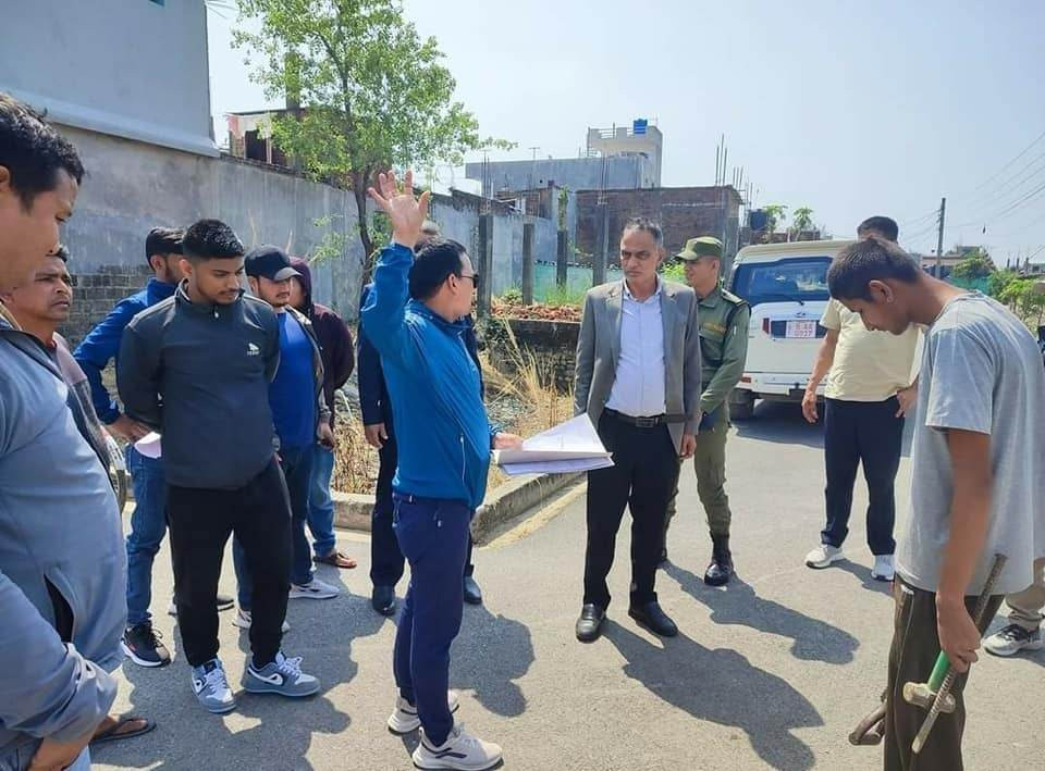 बुटवल ११ सिर्जनानगरबाट लालपुर्जाविहीन जग्गाको सर्भे सुरु
