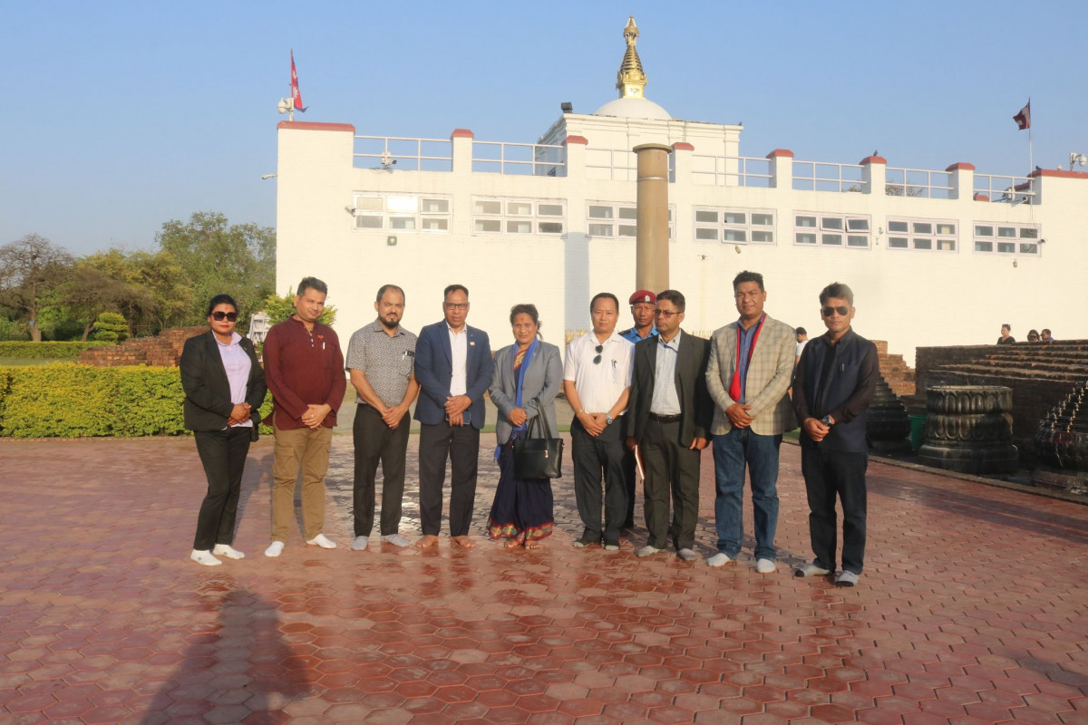 संस्कृती पर्यटन राज्यमन्त्री सुशिला सिर्पालीद्वारा बुद्धजन्मस्थल लुम्बिनीको भ्रमण